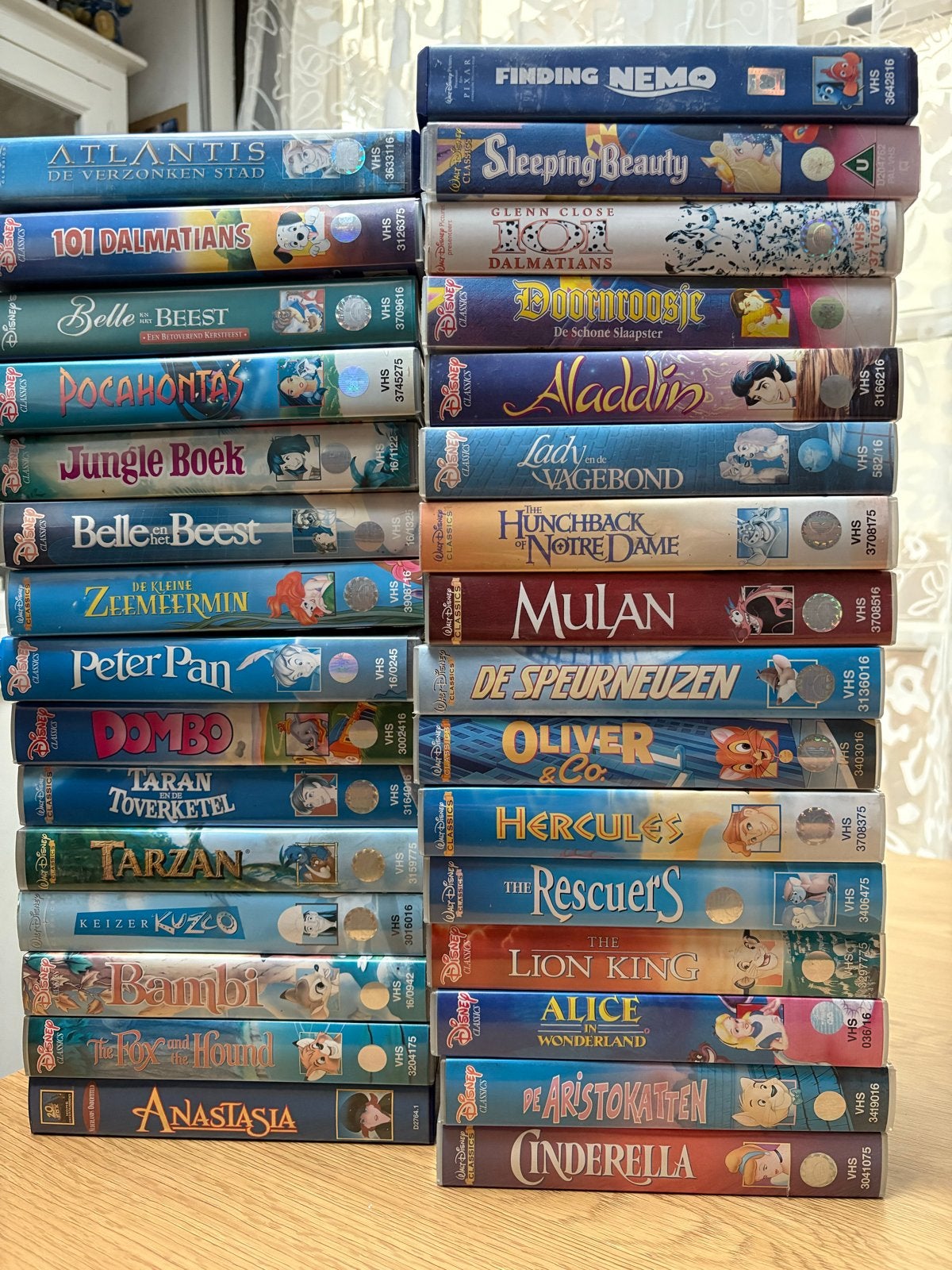 Grote collectie Disney VHS-banden - Klassieke films, Gebruikt, Alle leeftijden, Overige genres, Ophalen of Verzenden