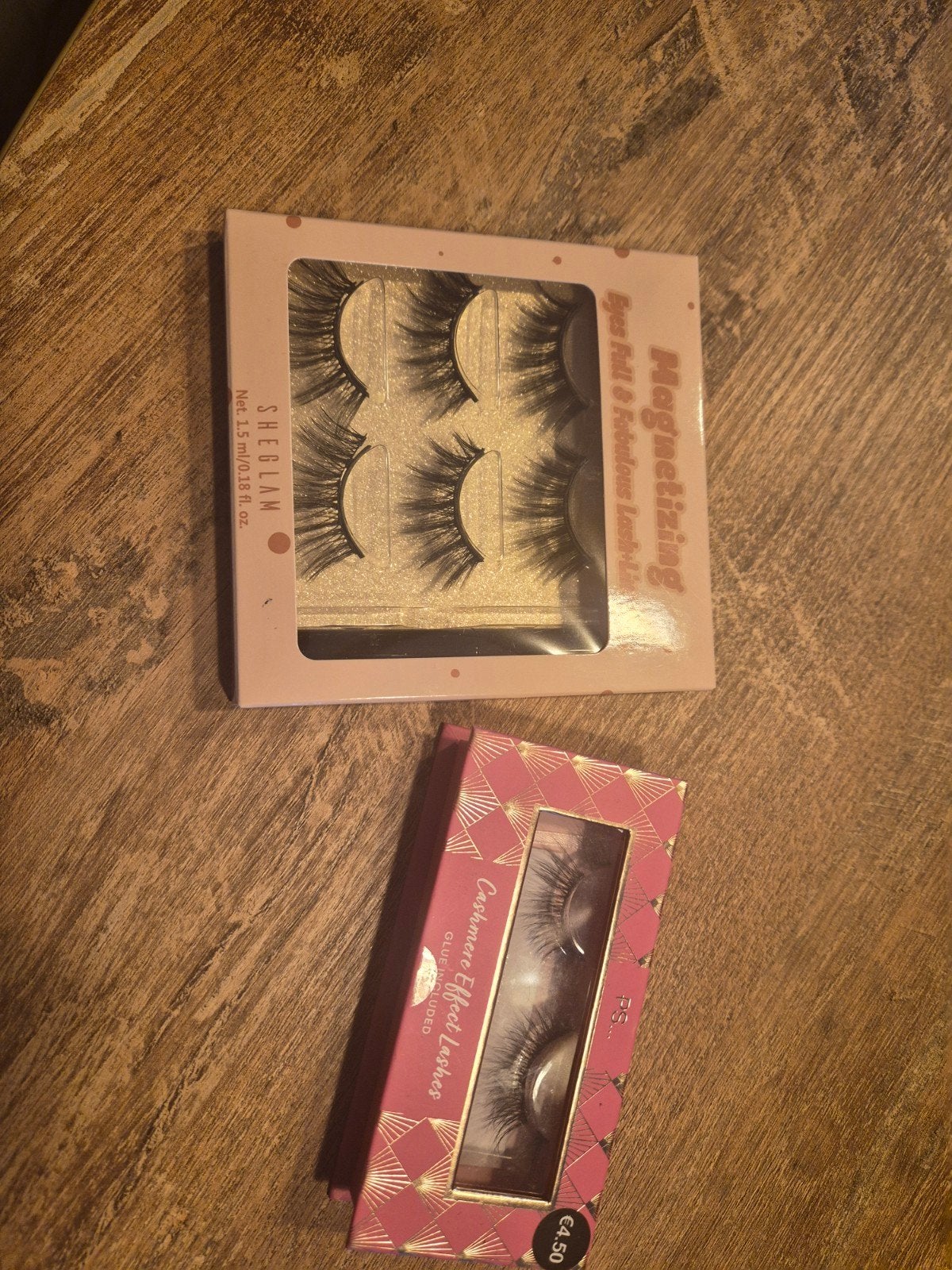 Magnetische wimpers set (3 paar) en wimpers met lijm, Ogen, Zwart, Nieuw, Ophalen of Verzenden