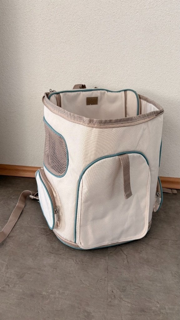 Dieren Rugzak Cachet & Romeo 28 x 31 x 60cm tot 6kg, 40 cm of meer, Zo goed als nieuw, 30 tot 45 cm, Ophalen