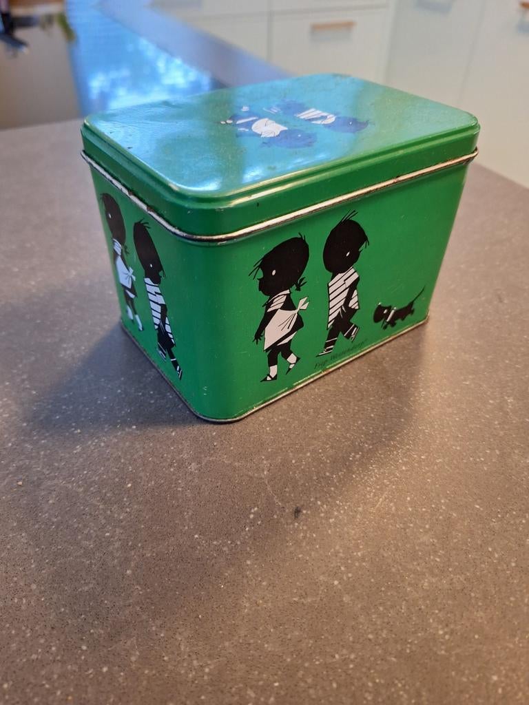 Blik groen Jip en Janneke, Verzamelen, Ophalen of Verzenden, Gebruikt, Overige