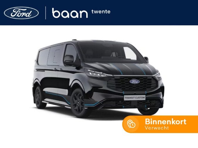 Ford Transit Custom 320 2.0 TDCI L2H1 Sport DC, Auto's, 12 maanden, Stof, Euro 6, 4 cilinders