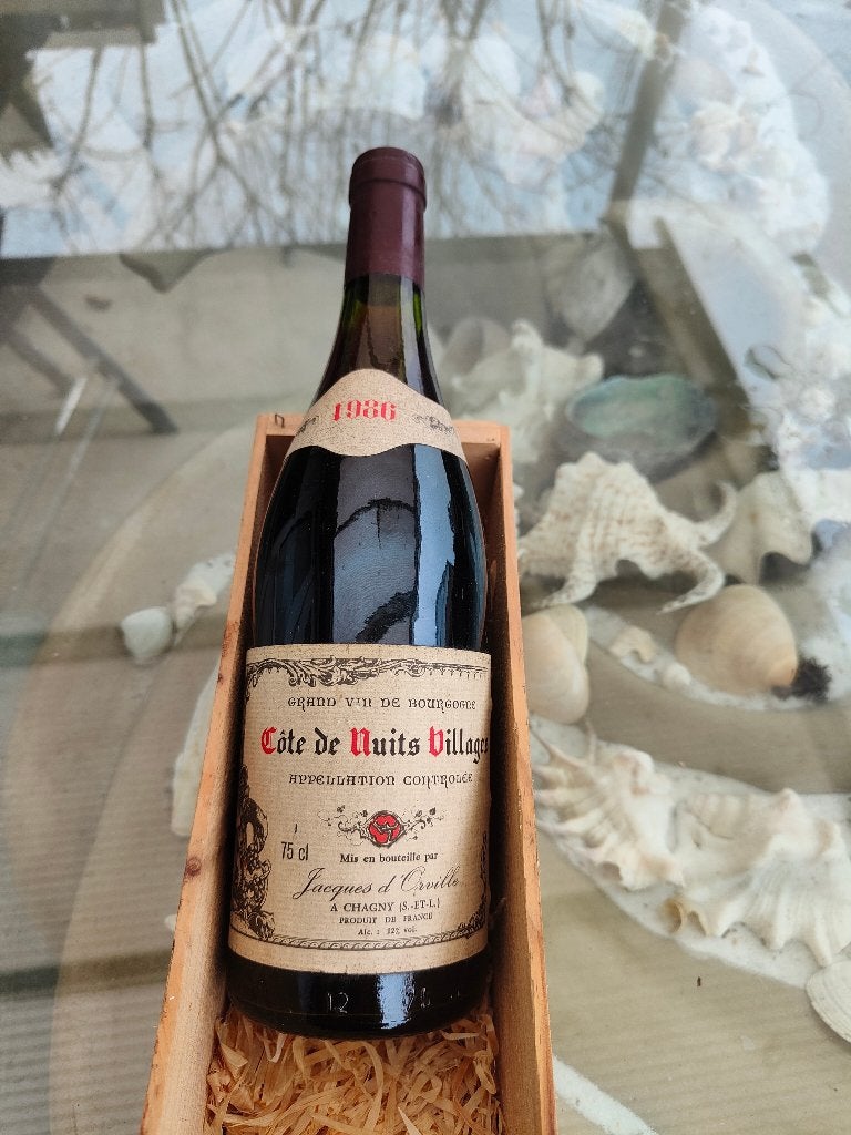 Grand vin Cote De Nuits Villages 1986, Verzamelen, Wijnen, Frankrijk, Nieuw, Ophalen of Verzenden, Rode wijn