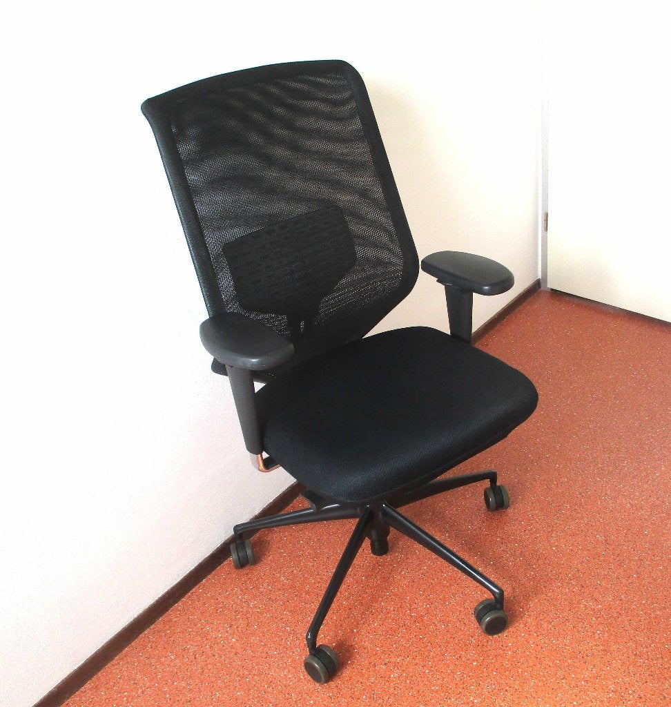 Vitra Meda Pro+ Bureaustoel, Ophalen, Gebruikt, Zwart, Bureaustoel