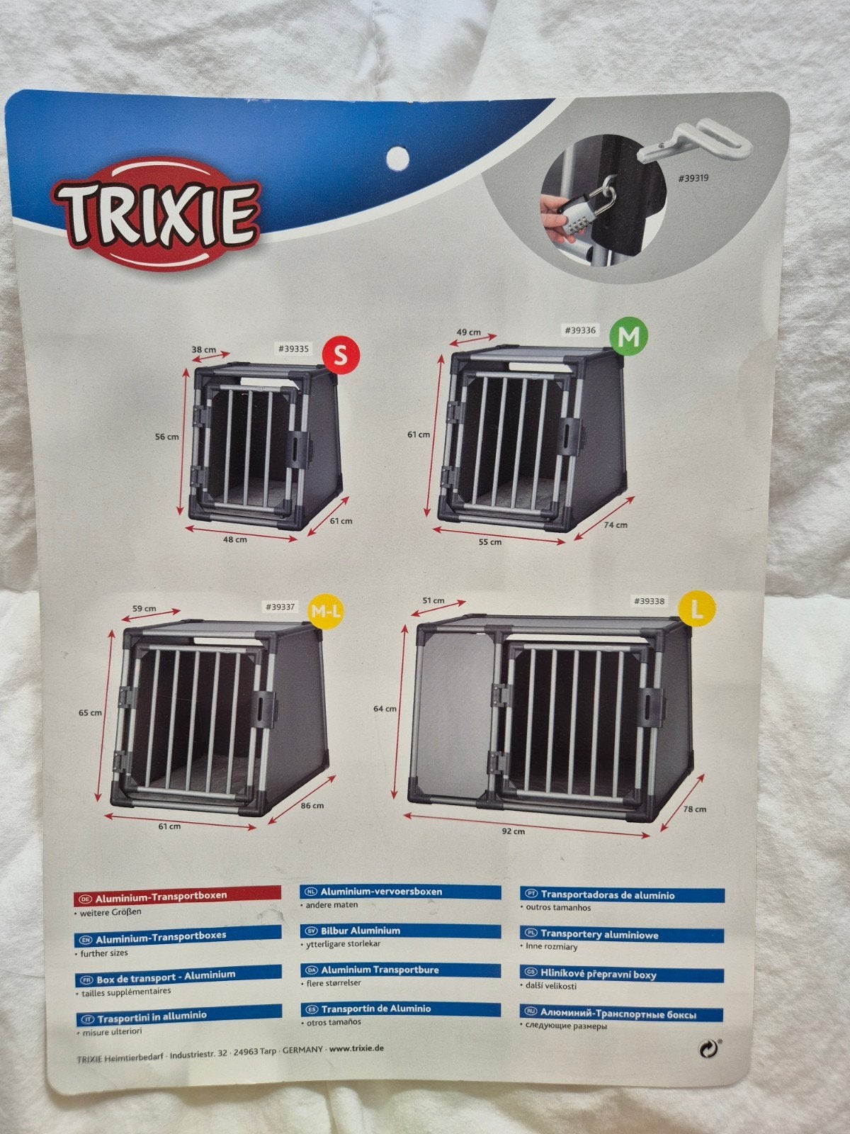 Honden auto Benche Trixie 2 maten, Dieren en Toebehoren, Ophalen, Zo goed als nieuw