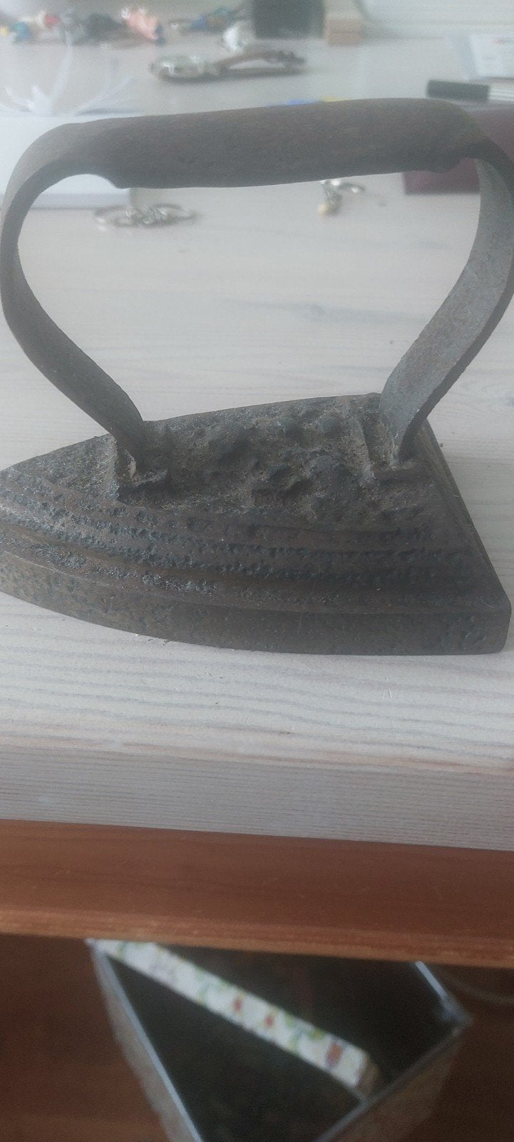 Antiek strijkijzer van gietijzer, Antiek en Kunst, Ophalen of Verzenden