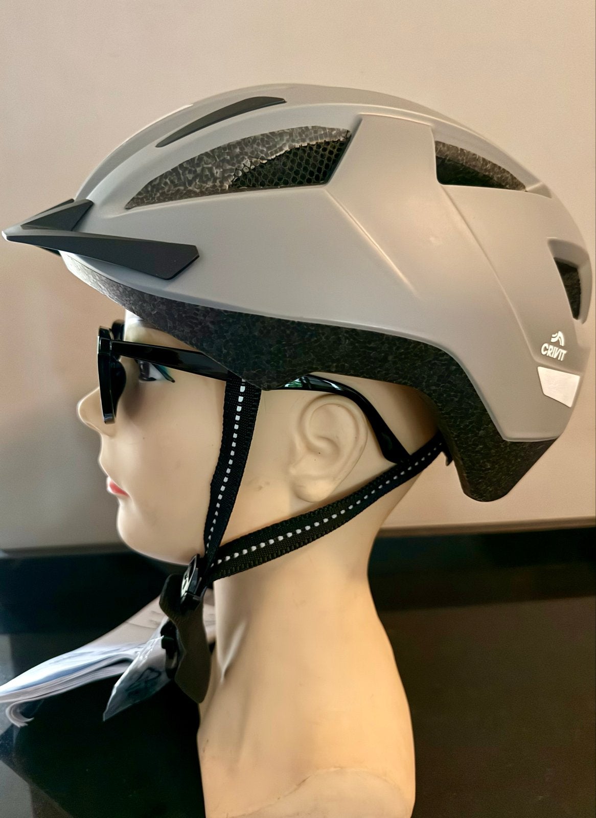 Crivit fietshelm met led achterlicht - Nieuw (L/XL), Fietsen en Brommers, Verzenden, Nieuw, XL, Heer of Dame