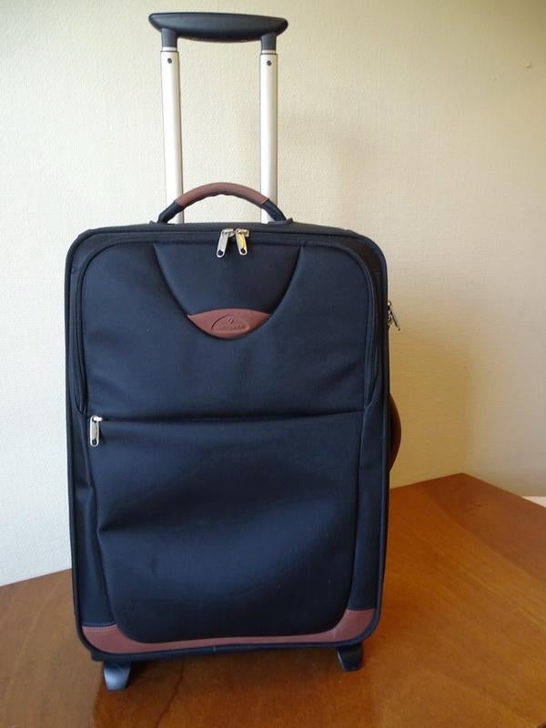 Handbagage koffer Samsonite met wieltjes, Sieraden, Tassen en Uiterlijk, Koffers, 50 tot 60 cm, Zo goed als nieuw, Zacht kunststof
