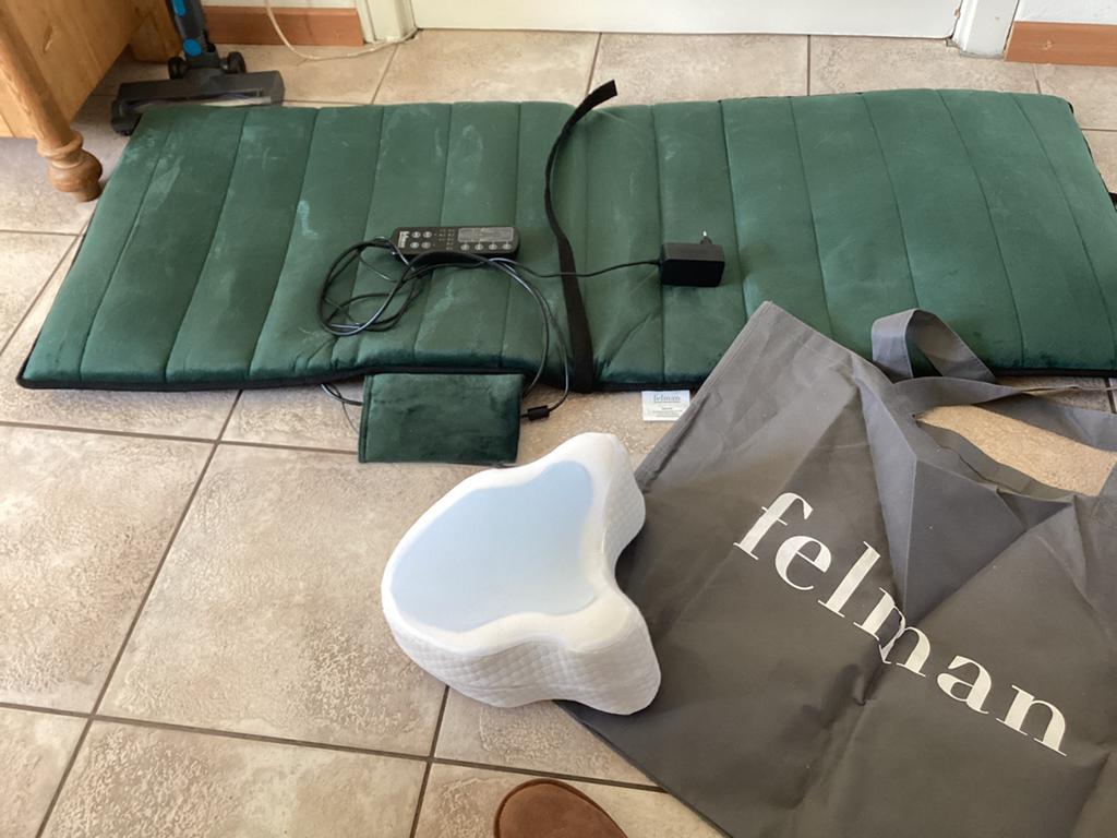 Massage matras voor zowel in de stoel of liggend, Sport en Fitness, Ophalen, Nieuw