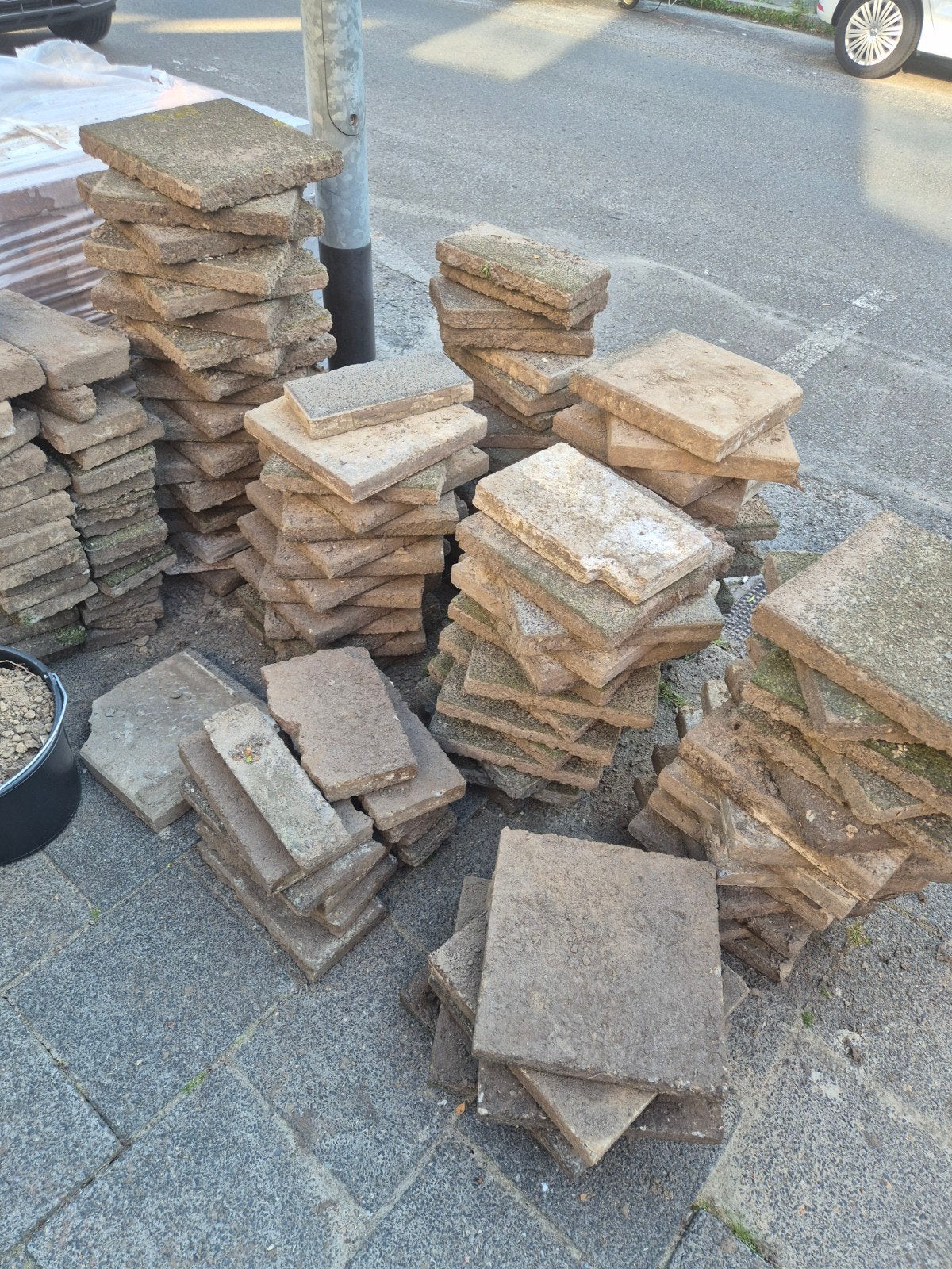 Stoeptegels, gratis op te Halen, Ophalen, Gebruikt, 10 m² of meer, Beton