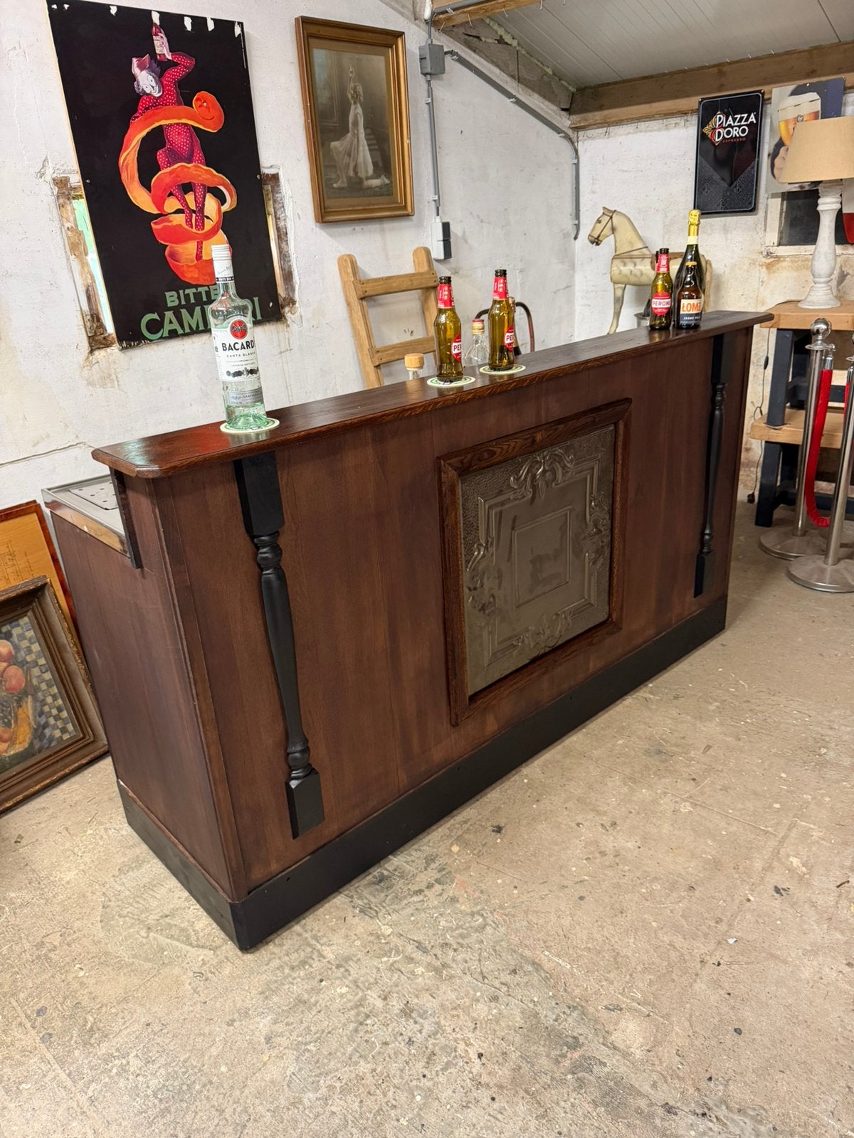 Cocktailbar toog uitgifte bar rvs/blad, Ophalen, M, Zo goed als nieuw, M