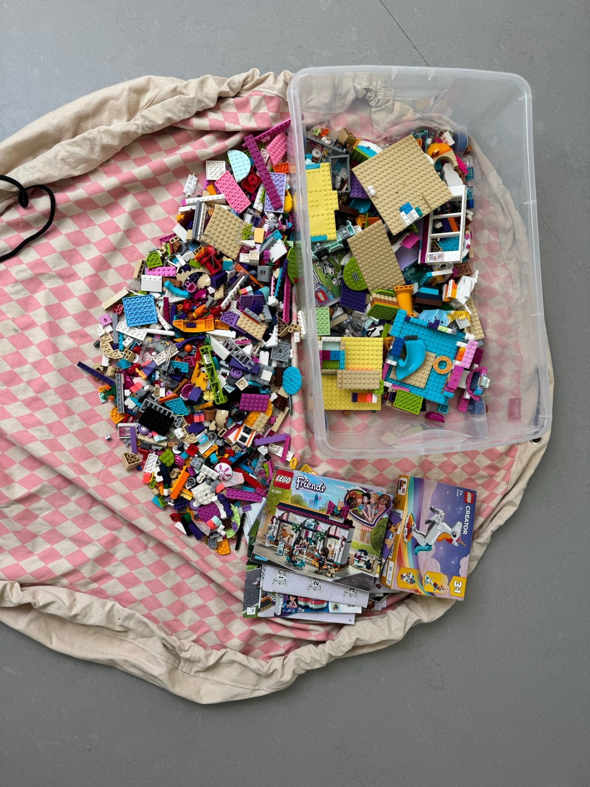 Grote doos LEGO Friends met Play&Go speelkleed, Ophalen, Gebruikt, Overige merken