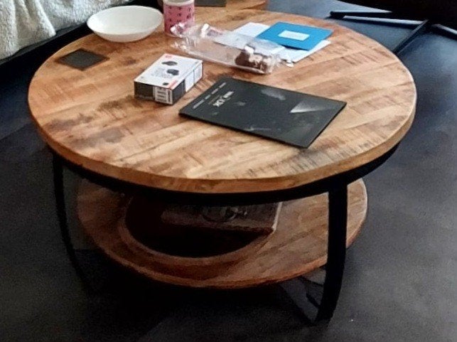 Mango Salontafel ø90 cm, Huis en Inrichting, Tafels | Salontafels, Ophalen, Rond