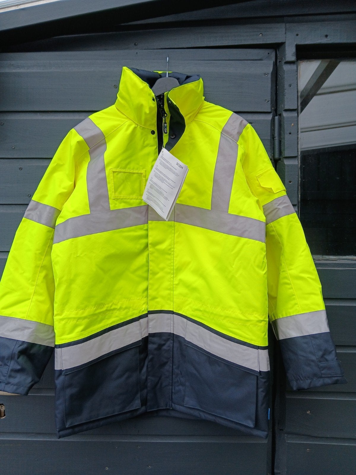 winter parka, Ophalen, Nieuw, Geel