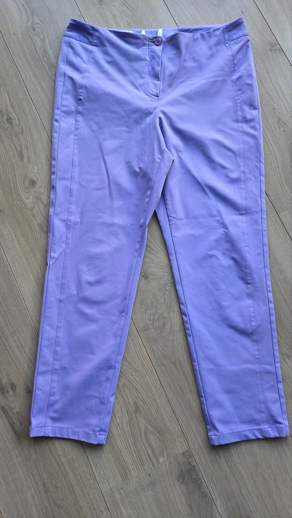 Lila stretch broek van Madeleine maat 44, Kleding | Dames, Paars, Maat 42/44 (L), Ophalen of Verzenden, Zo goed als nieuw