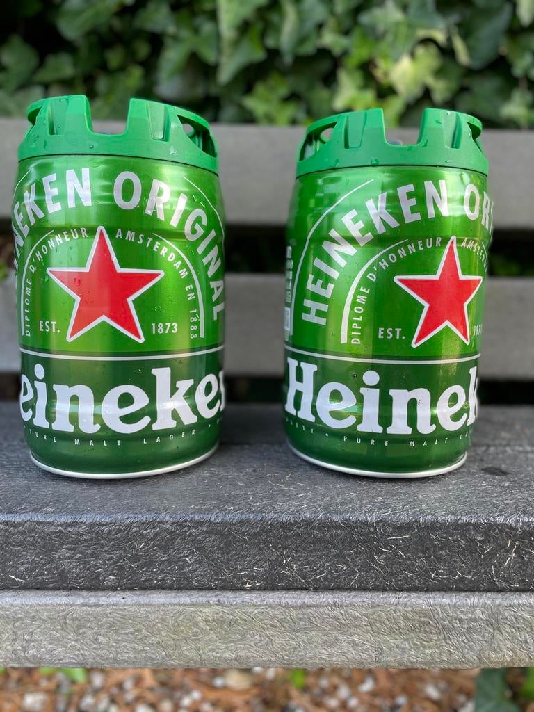 2 stuks HEINEKEN 5 liter TAPVAATJES, LEEG!, Ophalen, Zo goed als nieuw, Overige typen, Heineken