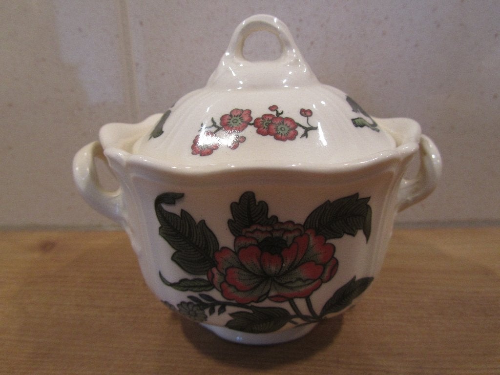Wedgwood Mandarin suikerpot, Ophalen of Verzenden, Zo goed als nieuw, Porselein, Overige typen