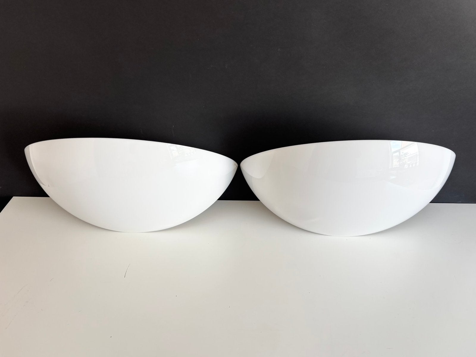 Set van 2 x design wandlamp Harco Loor, Wit, Gebruikt, Kunststof, E14 (klein)