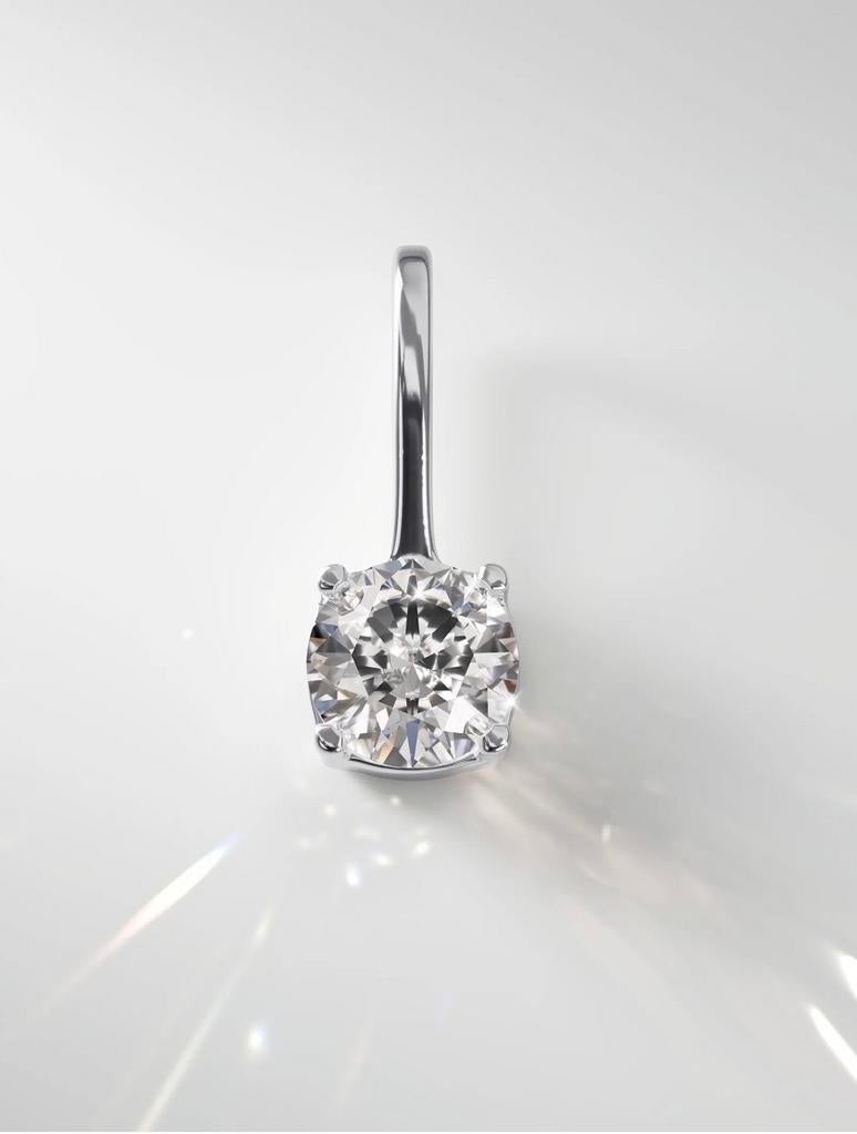 Labgrown Diamant Hanger - Schitterende Zilveren Hanger, Overige voorstellingen, Verzenden, Nieuw, Met edelsteen