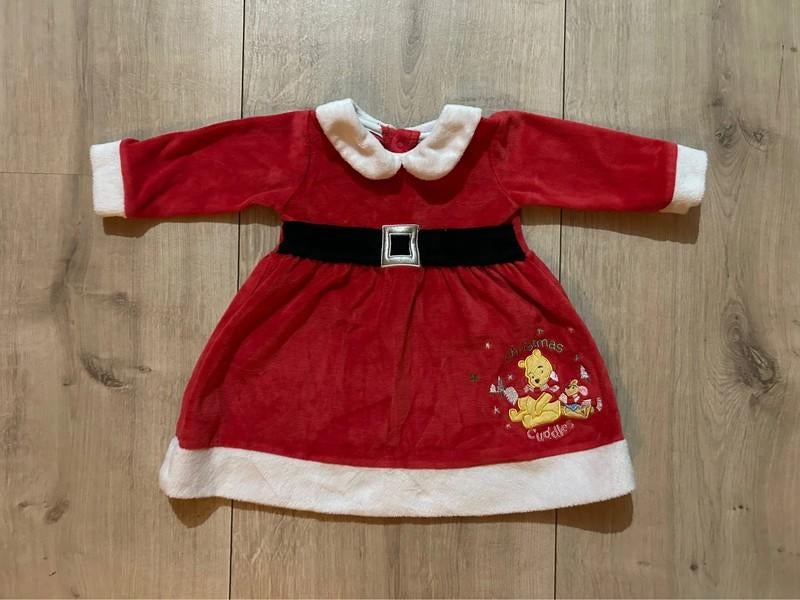 Disney Store Winnie The Pooh Winter jurk Kerst - Maat: 6-9M, Ophalen of Verzenden, Nieuw, Meisje, Jurkje of Rokje