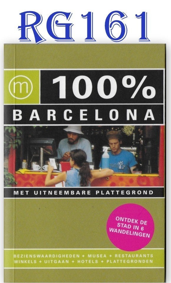RG161  Reisgids  100% Barcelona, Overige merken, Europa, Ophalen of Verzenden, Zo goed als nieuw