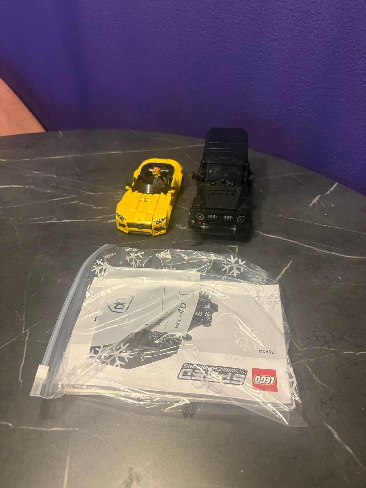 Lego Speed Champions Mercedes AMG G63 & AMG GT (geen doos), Kinderen en Baby's, Ophalen of Verzenden, Gebruikt, Overige merken