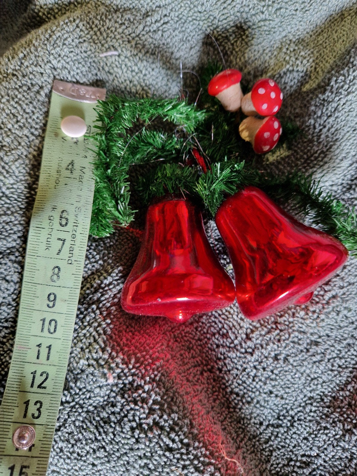 VINTAGE GLAZEN KERSTKLOKJES VERSIERING, Diversen, Ophalen of Verzenden