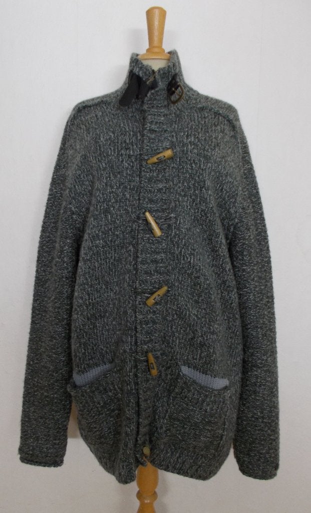 50% wollen grijs lang vest van Cast Iron! XXL, Verzenden, Zo goed als nieuw, Overige maten, Grijs