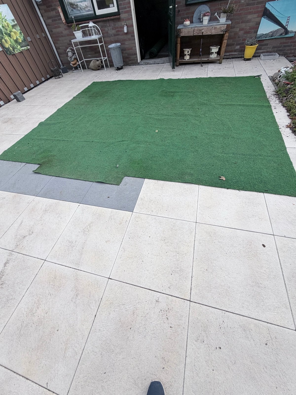 Gebruikt kunstgras voor tuin of balkon, Tuin en Terras, Ophalen of Verzenden, Gebruikt, 10 tot 20 m², Kunstgras