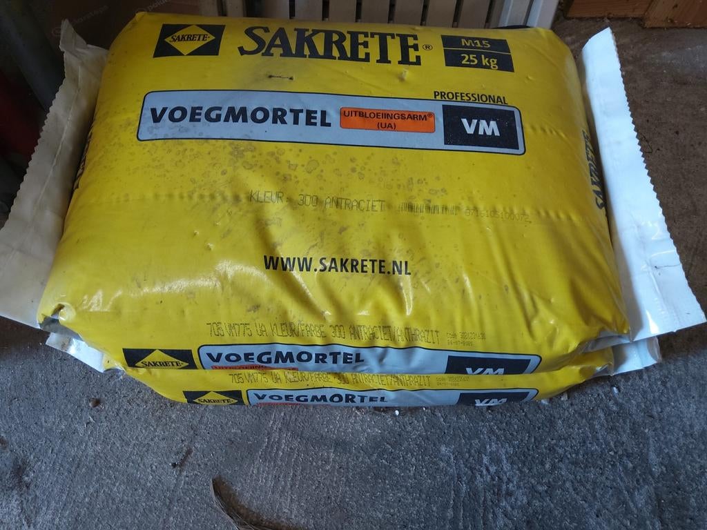 Sakrete Voegmortel Antraciet 25 kg - Nieuw, Ophalen, Nieuw