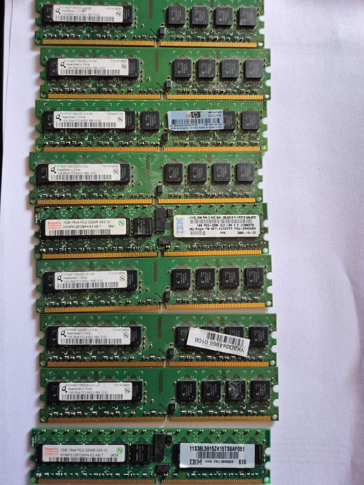 DDR2 RAM Geheugenmodules - Diverse Capaciteiten, Computers en Software, RAM geheugen, Gebruikt, Server, Ophalen of Verzenden, DDR2