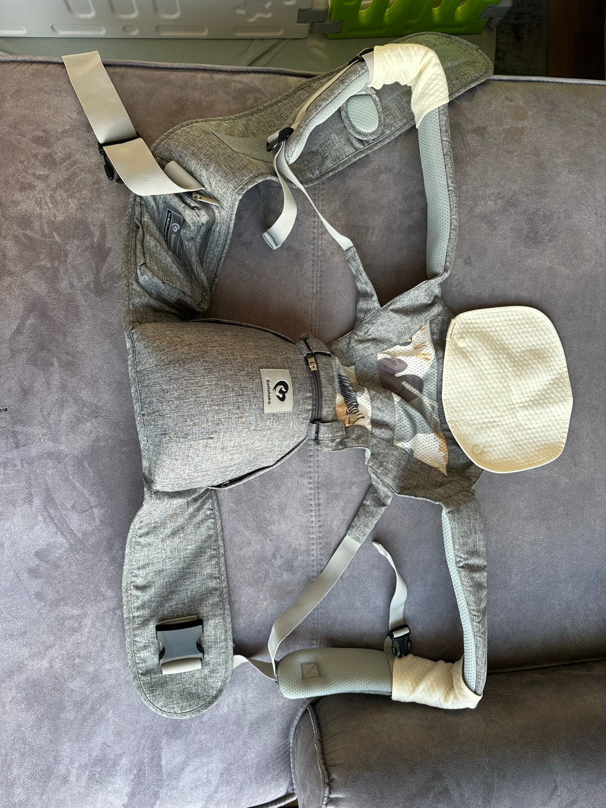 Ergonomische Baby Draagzak - Grijs - Zo goed als nieuw, Overige merken, Ophalen of Verzenden, Zo goed als nieuw, Buik, Rug of Zij