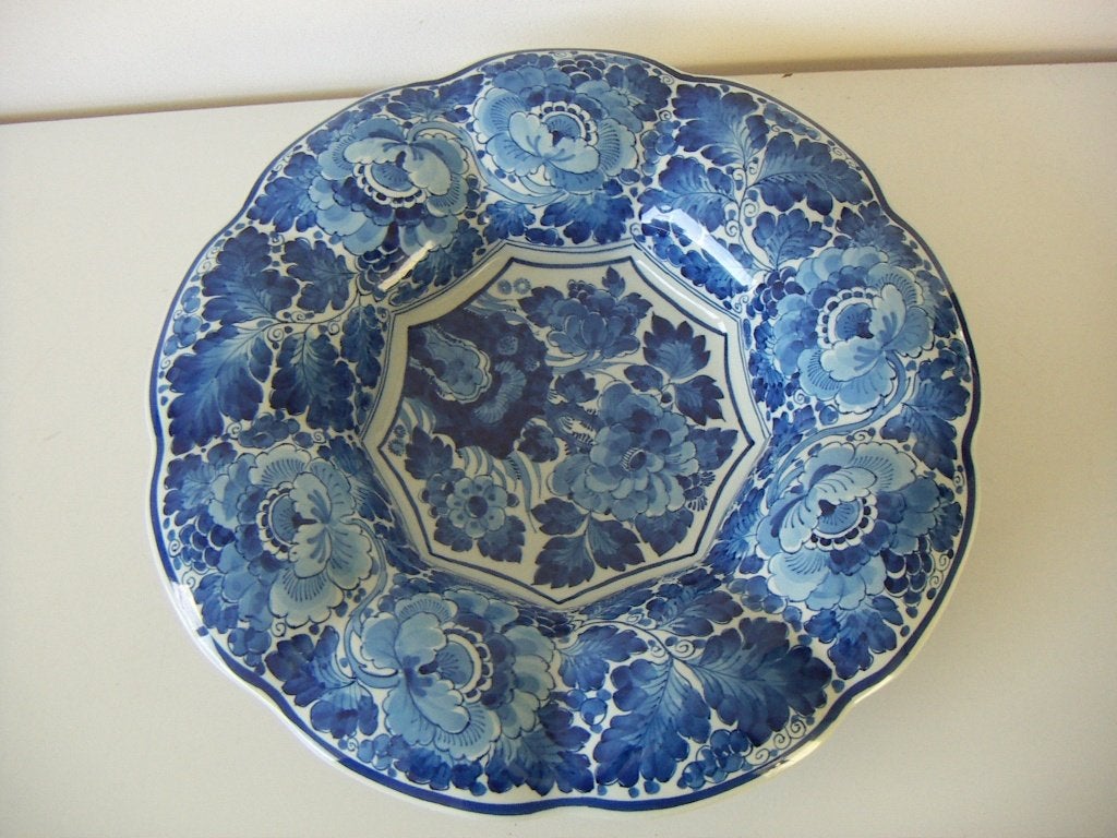 Porceleyne Fles keramiek gelobde schaal jr.1969 Delfts Blauw, Handgemaakt, Ophalen of Verzenden, Zo goed als nieuw, Wandbord of Wandpaneel