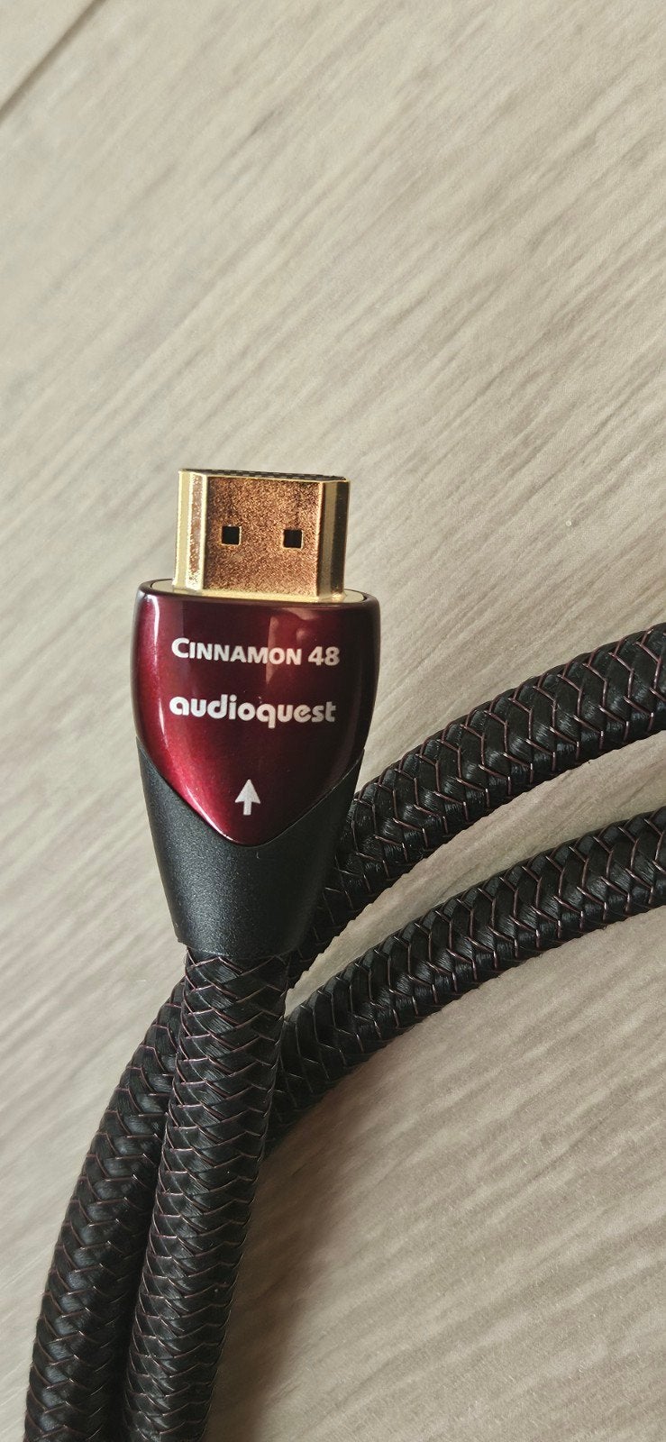 HDMI kabel audioquest cinnamon ultra high speed, Ophalen of Verzenden, Zo goed als nieuw, Minder dan 2 meter, HDMI-kabel