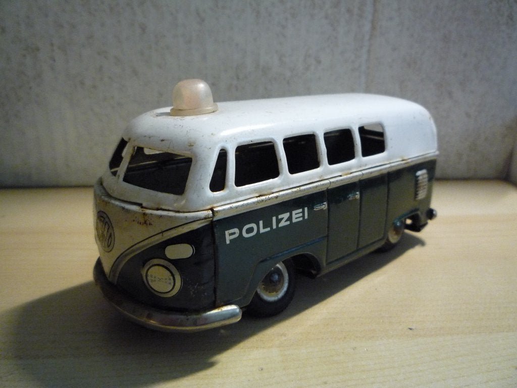 Oude blikken VW Volkswagen T1 Bus Polizei P.D-110, Ophalen of Verzenden