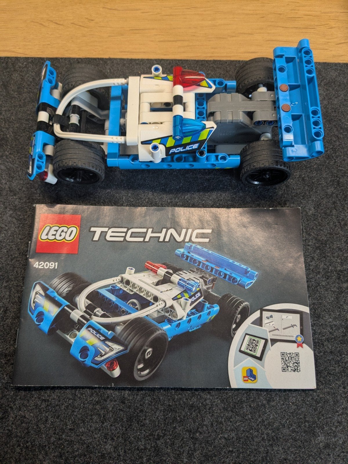 Lego Technic 42091 Politie Achtervolgingsvoertuig, Kinderen en Baby's, Speelgoed | Duplo en Lego, Gebruikt, Lego, Compleet, Ophalen of Verzenden