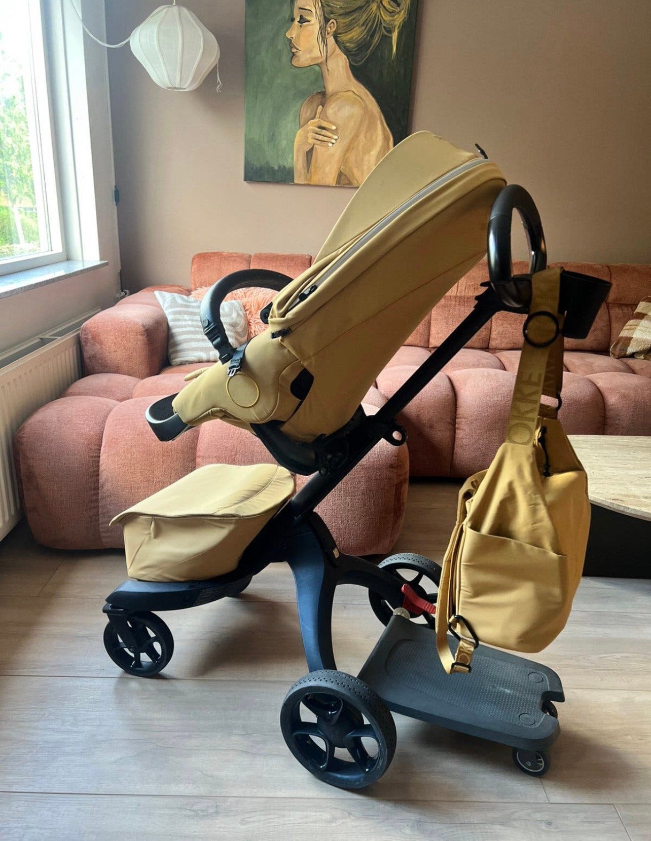 Stokke Xplory okergeel, Kinderen en Baby's, Kinderwagens en Combinaties, Ophalen, Zo goed als nieuw, Overige merken