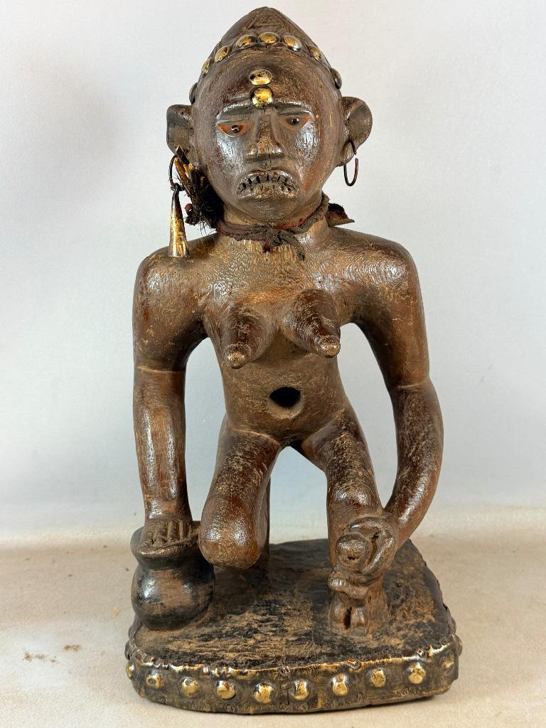 260427 Zeldzaam Antieke Yombe sculpture uit Congo., Ophalen of Verzenden