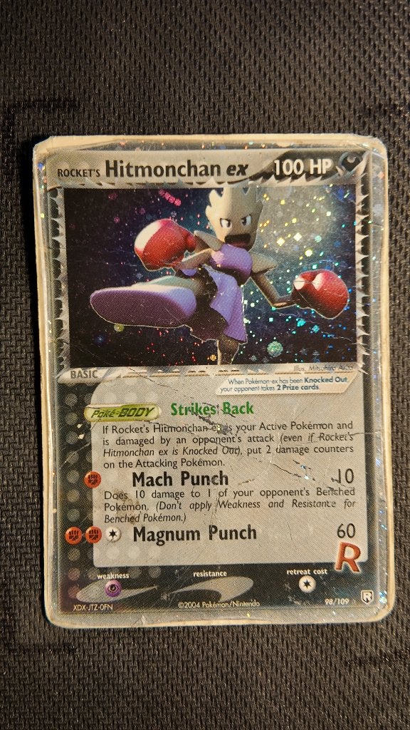 Rocket's Hitmonchan ex 98 Team Rocket Returns | Pokemon kaar, Ophalen, Losse kaart, Foil