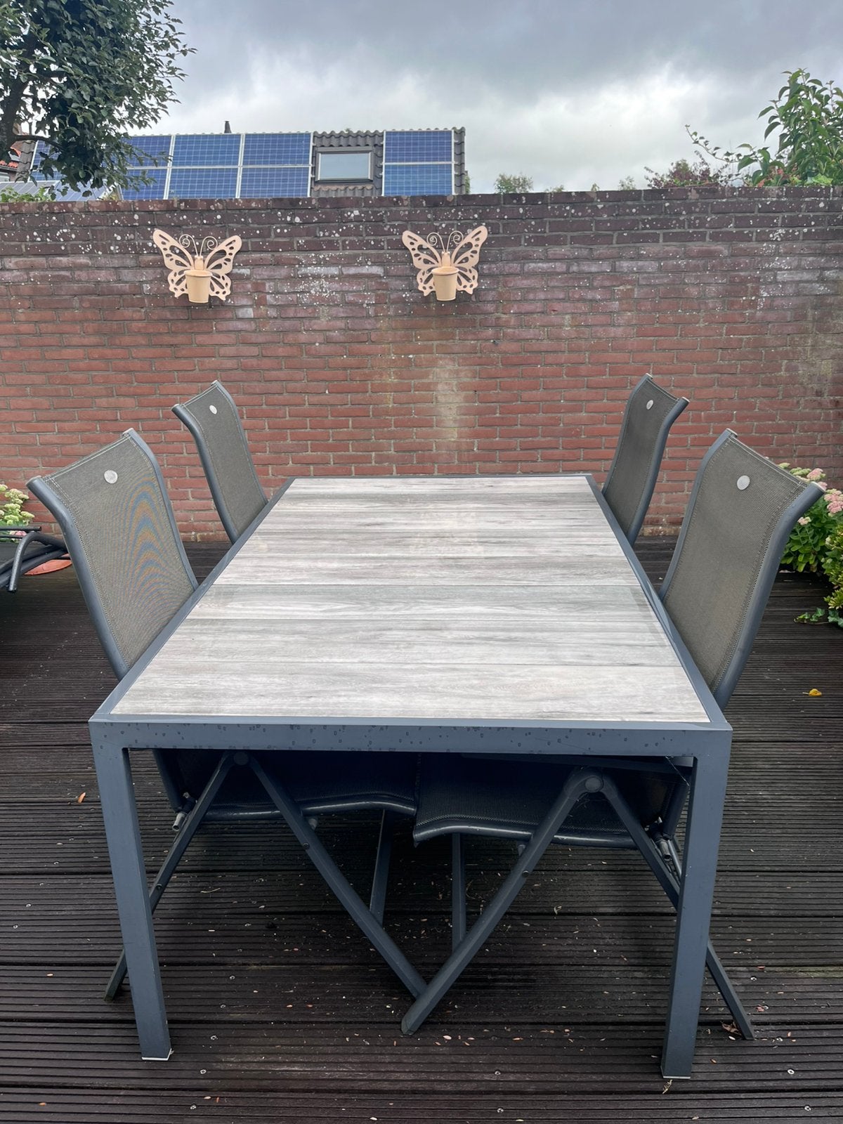 Hartman tafel Tanger, Ophalen, Gebruikt, Rechthoekig, Aluminium