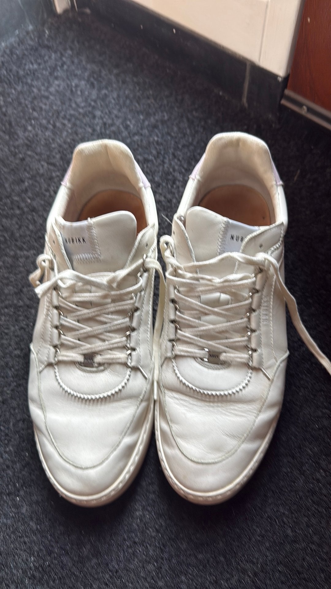 Nubikk lederen schoenen, Kleding | Dames, Schoenen, Wit, Ophalen of Verzenden, Sneakers of Gympen, Gedragen