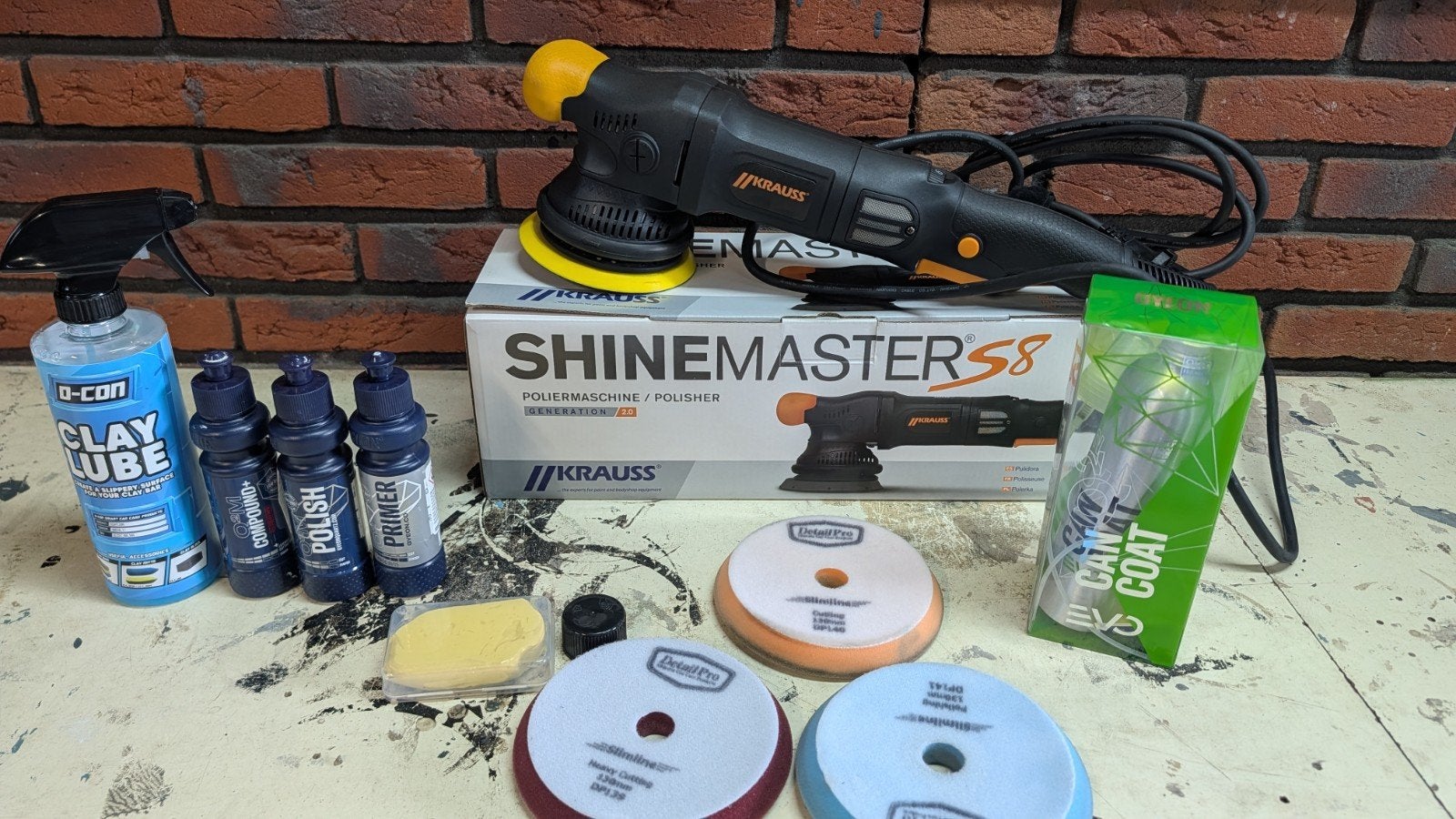 Krauss Shinemaster S8 Polijstmachine + Detailing Kit, Ophalen of Verzenden, Zo goed als nieuw
