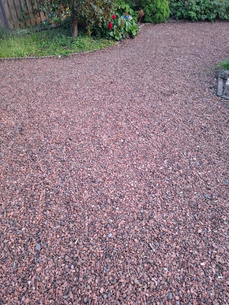 Rood grind (ca. 100m2), Tuin en Terras, Grind, Keien en Split, Gebruikt, Grind, Rood, Ophalen of Verzenden