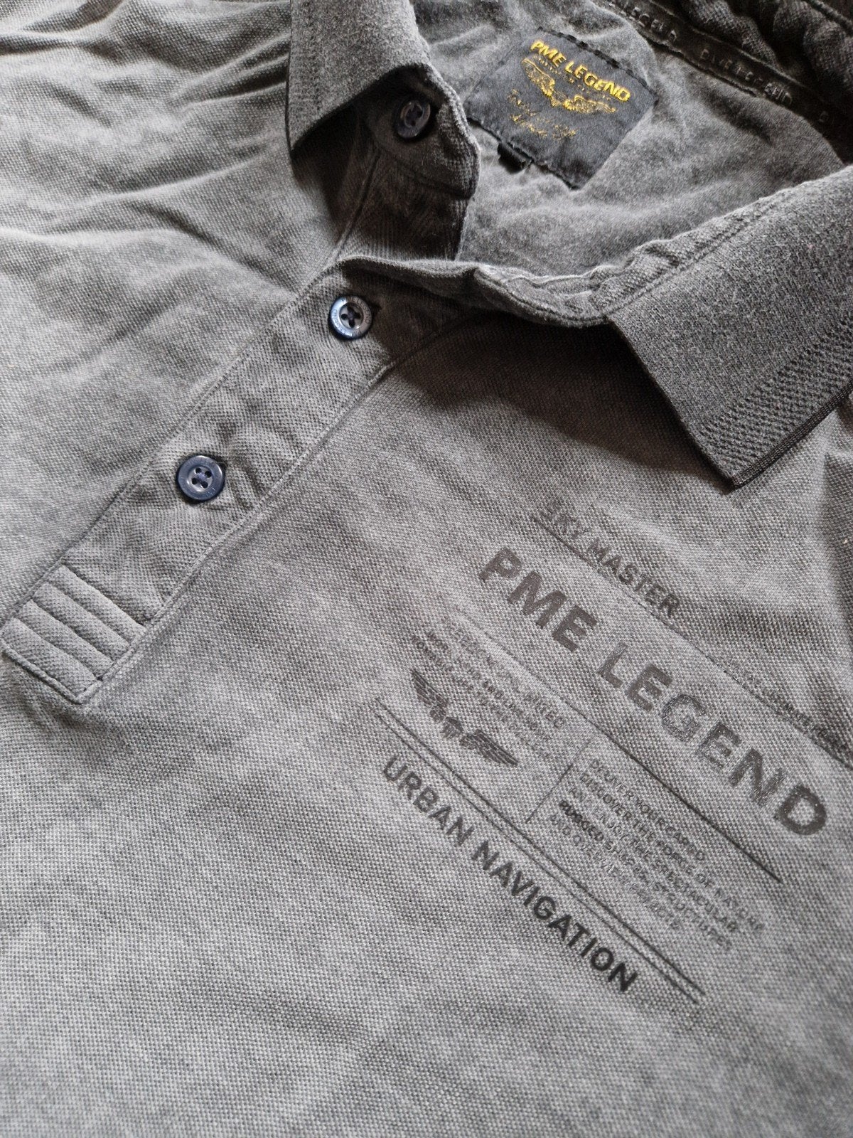 Pme Legend Pall Mall polo shirt Antraciet Maat XL, Kleding | Heren, Polo's, ., Maat 56/58 (XL), Ophalen of Verzenden, Zo goed als nieuw