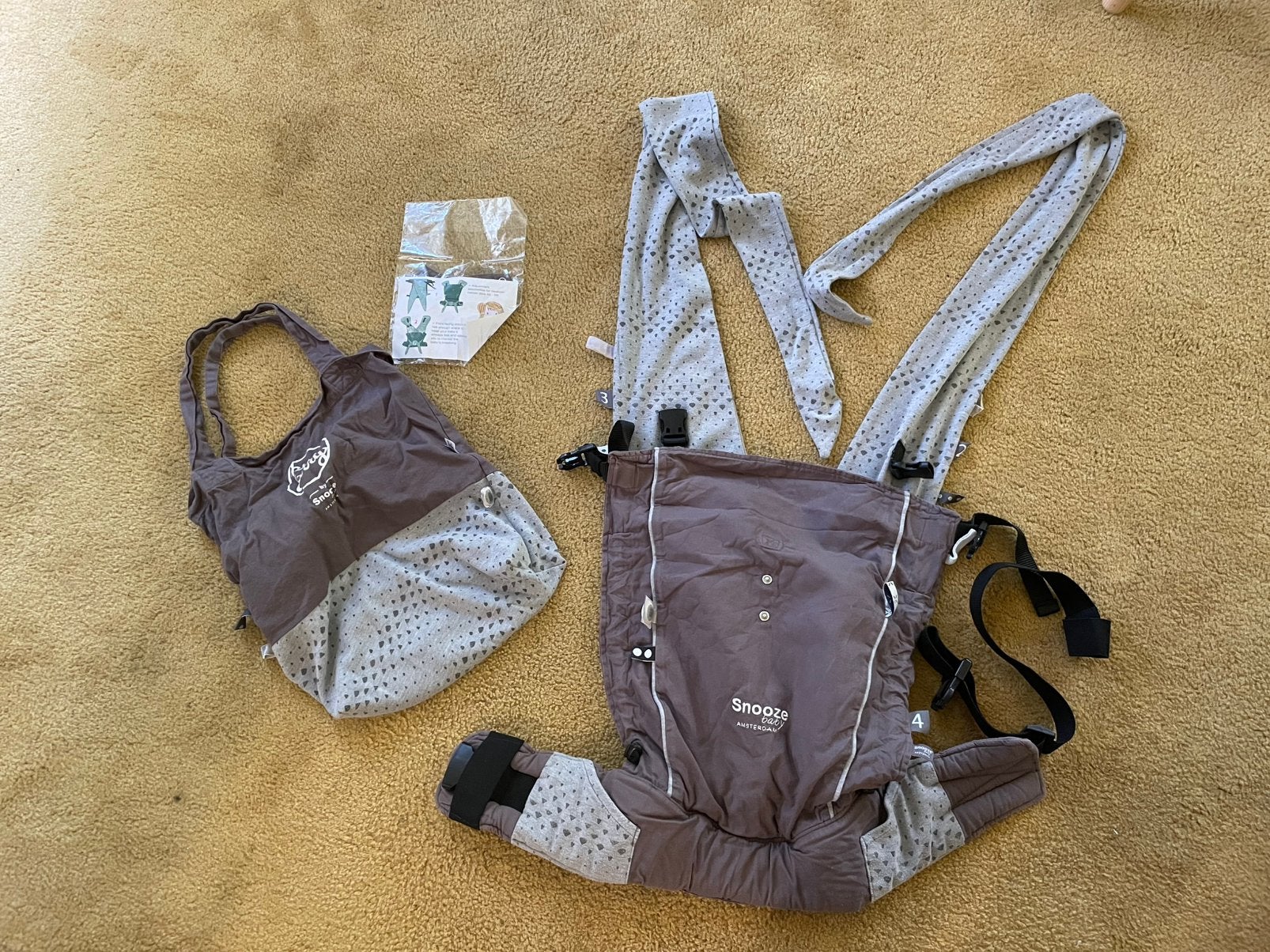 Nette draagzak / draagdoek - Snooze baby Amsterdam, Ophalen of Verzenden, Zo goed als nieuw, Draagdoek, Overige merken