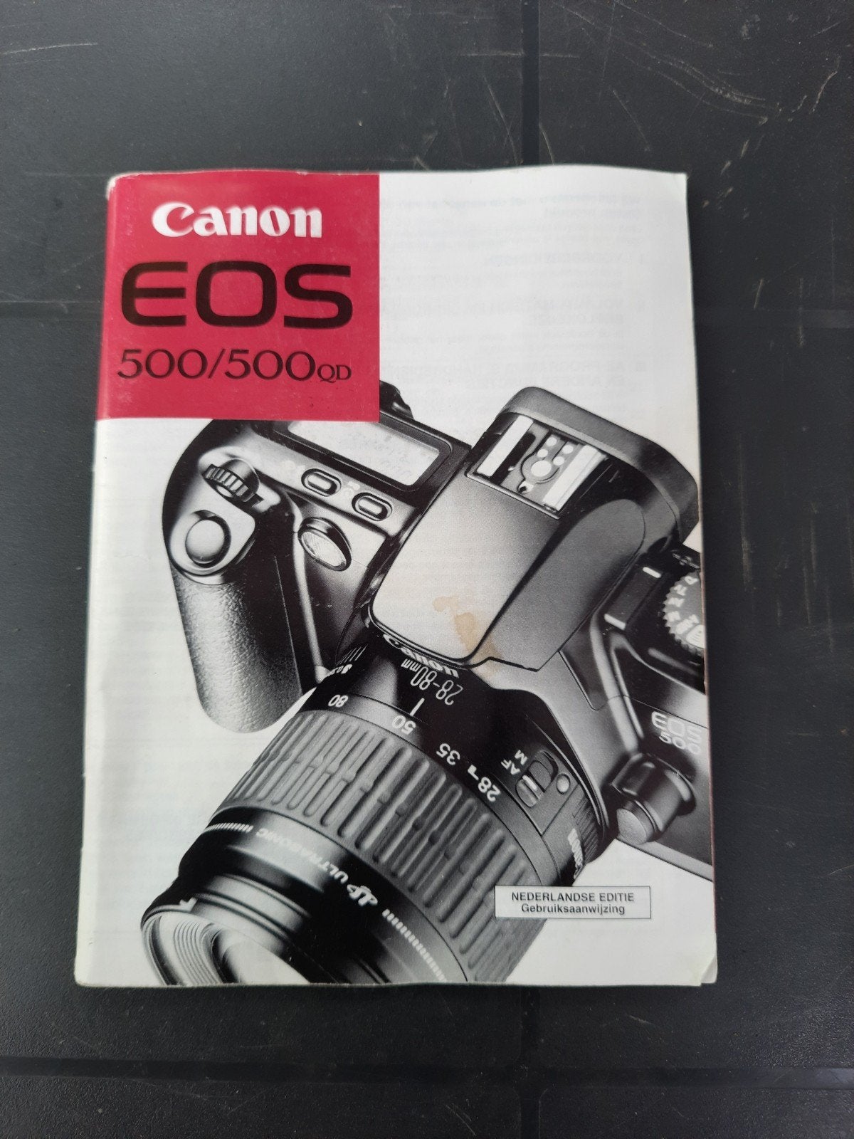 Canon EOS 500/500QD Gebruiksaanwijzing, Ophalen of Verzenden, Gebruikt, Canon, Geen optische zoom