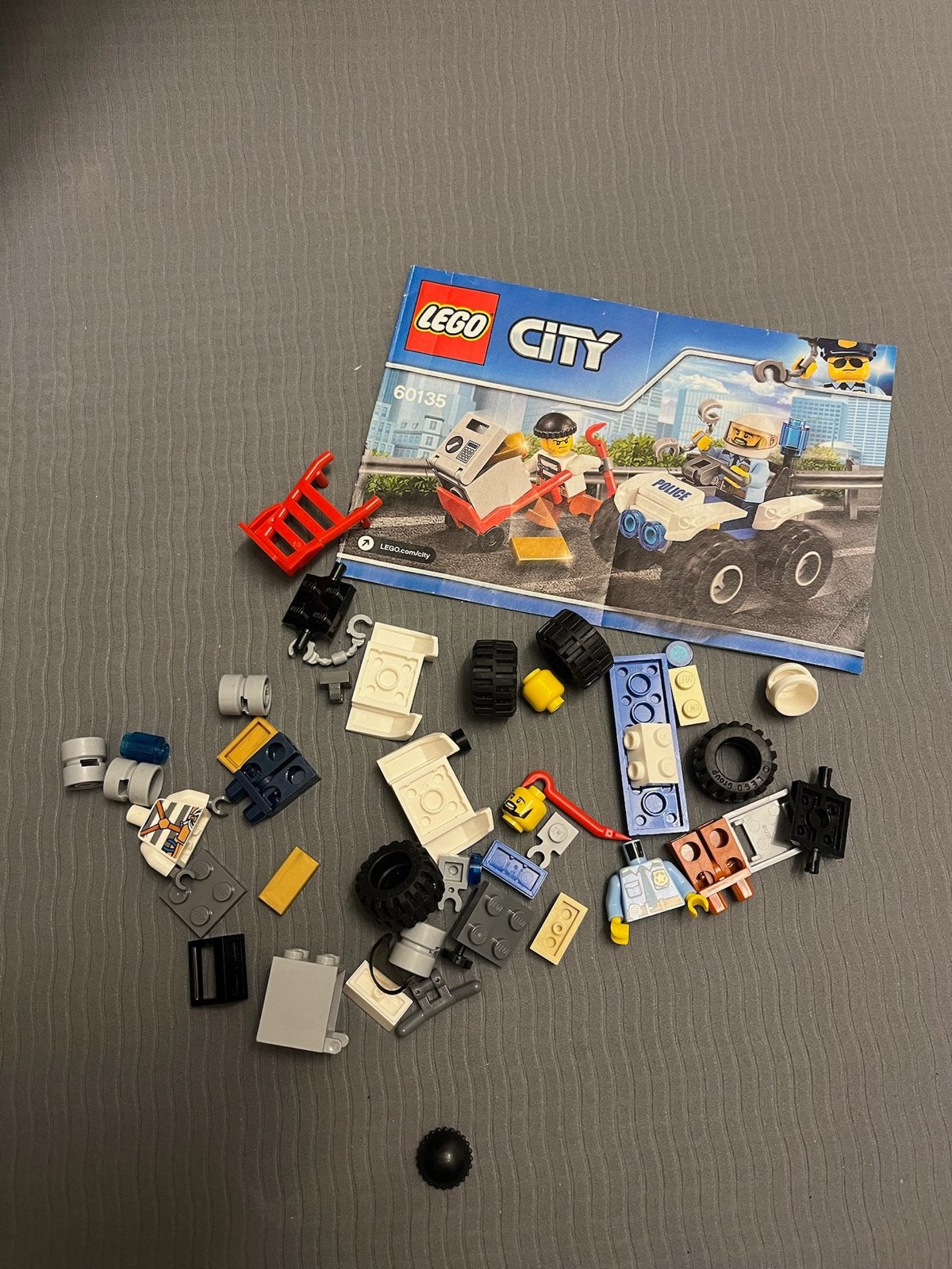 LEGO City 60135 Politie Achtervolging Set, Kinderen en Baby's, Lego, Ophalen of Verzenden, Complete set, Inclusief instructies