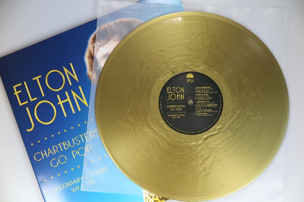 Elton John LP - Chartbusters Go Pop (Lim.Ed.) (Goudkl Vinyl), Ophalen, LP, Pop, Zo goed als nieuw