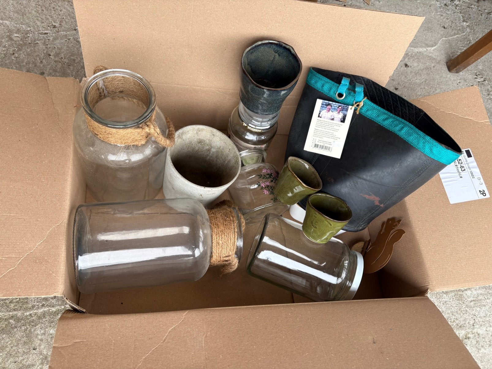 Potten en vazen, Ophalen, Gebruikt, Overige kleuren, Glas