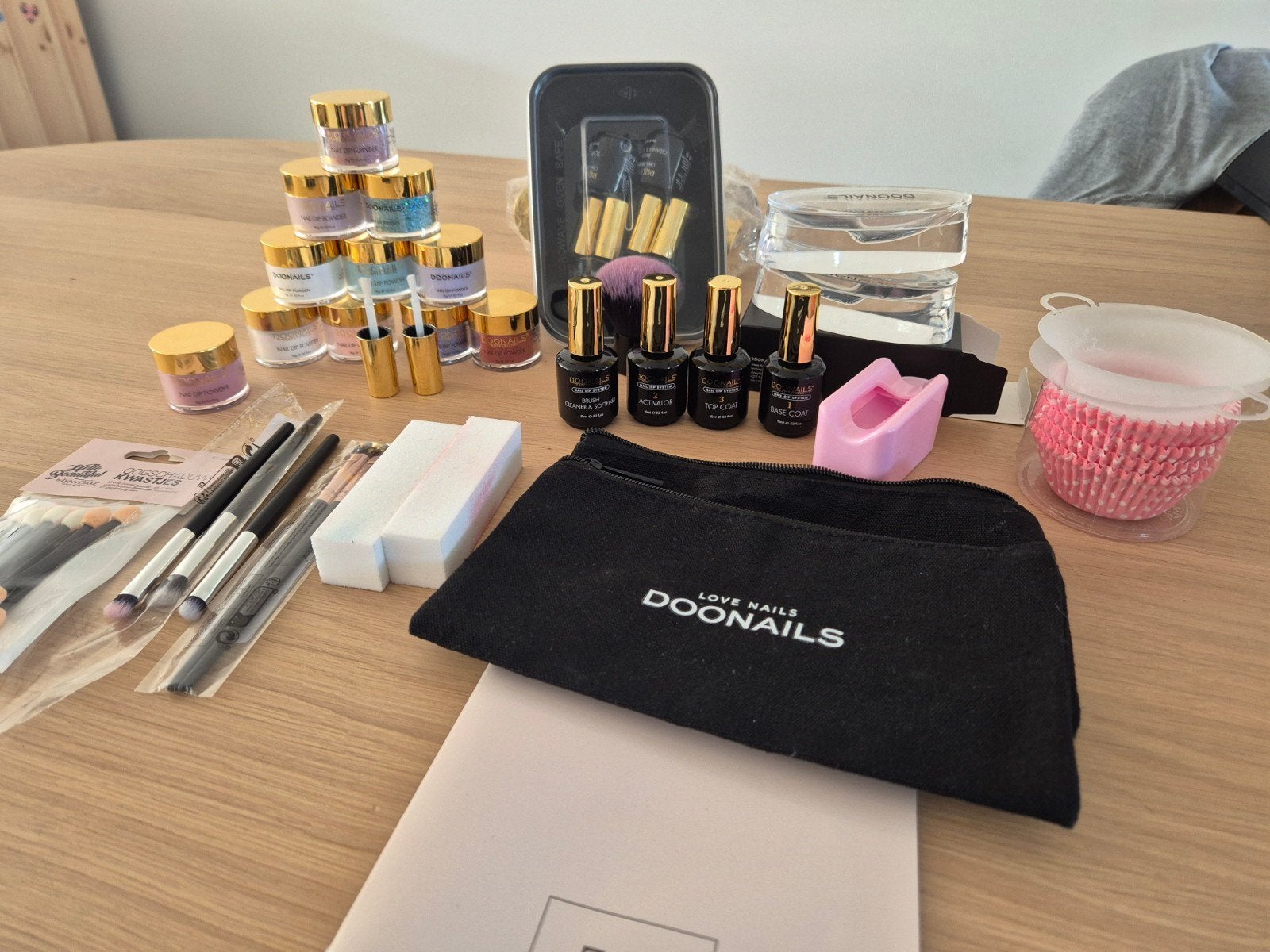 Doonails Dipping Powder Starterspakket en meer, Ophalen of Verzenden, Zo goed als nieuw, Overige kleuren, Handen en Nagels