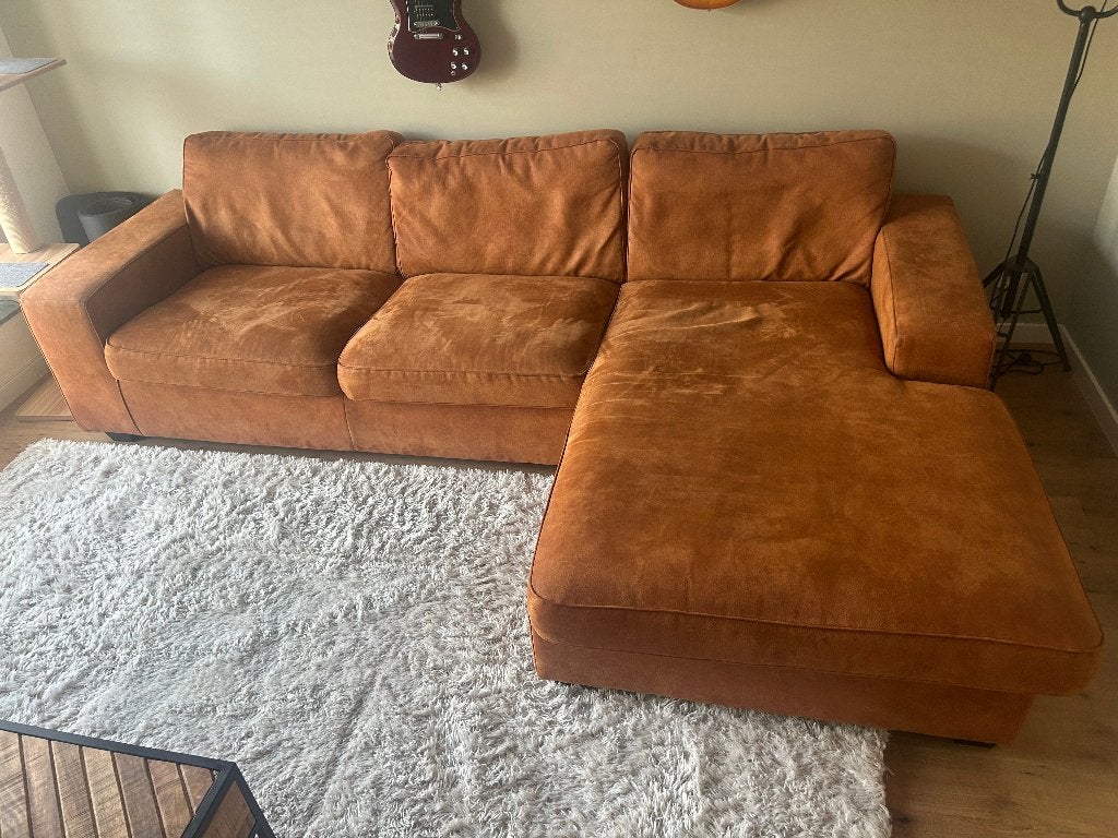 Hoekbank, Huis en Inrichting, Banken | Bankstellen, Ophalen, 250 tot 300 cm, Gebruikt, Hoekbank